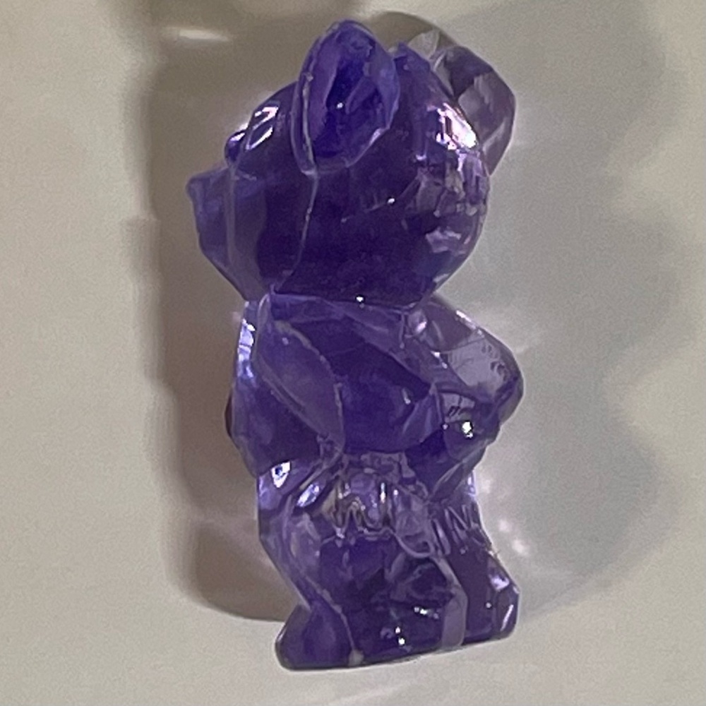 💜 [5/$10] TINY PURPLE TRANSLUCENT GEM LOOKING BEAR CHARM FIGURE COLLECTIBLE 💜 - Picture 2 of 5